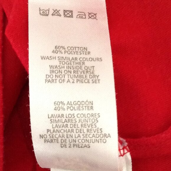 Disney Mickey Mouse Women's Pajama PJ Top Size M Red Sleepwear 'Love to Lounge' - Picture 5 of 6